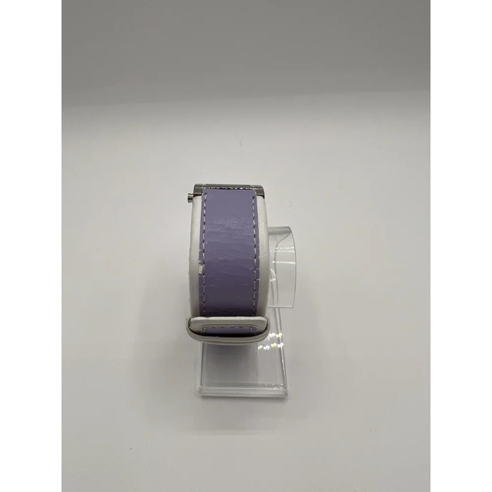 Activa Analog Woman’s Watch Purple Dial Leather Sliver Tone Casual Wristband